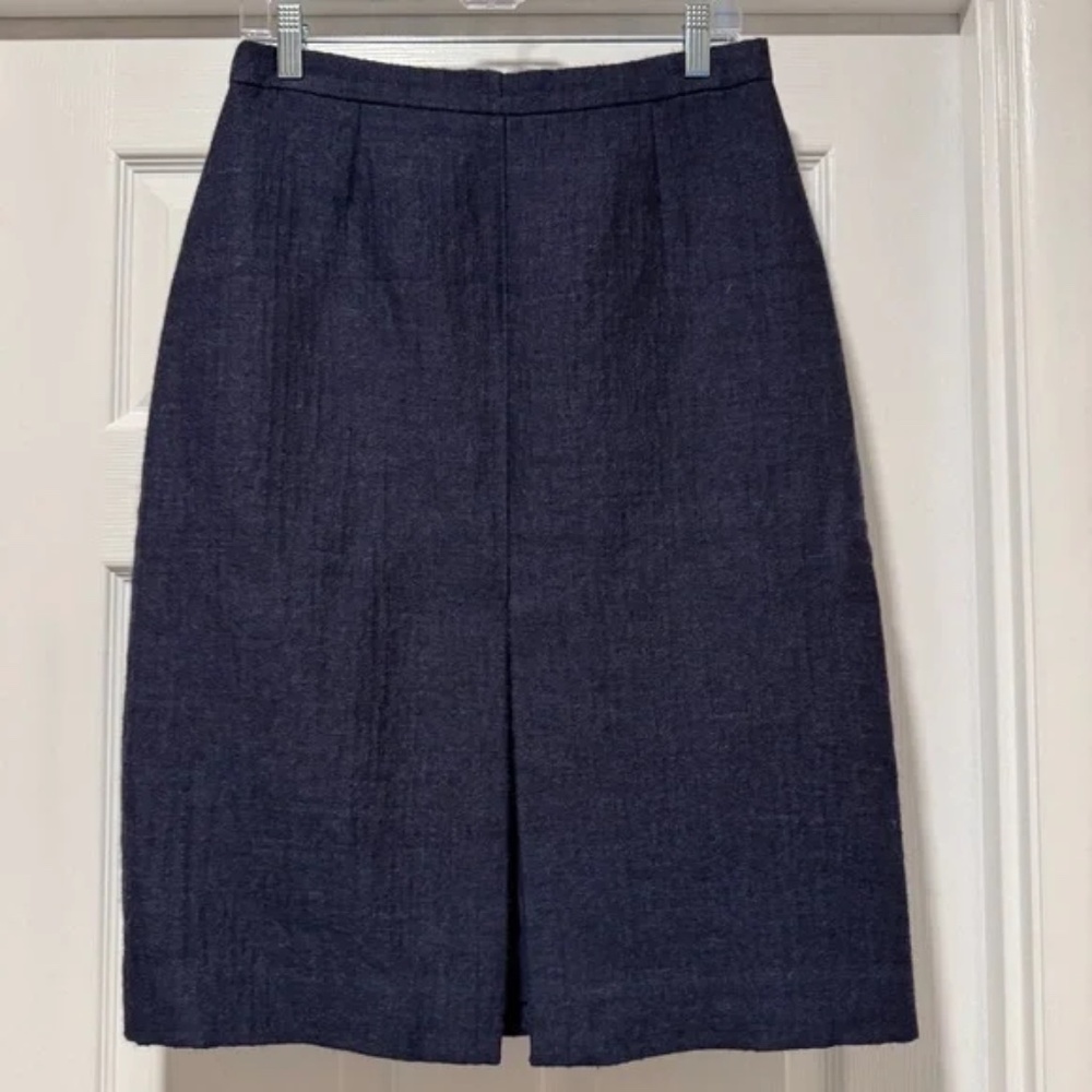 J.Crew Collection | NWT A-line skirt navy blue size 6 style B0890
